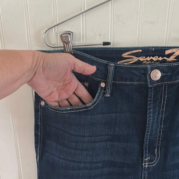 Seven7 Dark Blue Jeans sz 10 - Picture 7 of 17